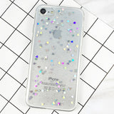 LACK Fashion Bling Glitter Case For iphone 6 Case For iphone 6S 7 7 PLus Back Cover Luxury Love Heart Shining Powder Phone Cases