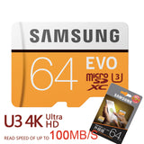 SAMSUNG New U3 Micro SD 256GB/128GB/64GB SDXC U1 32GB/16GB SDHC Class10 TF CF Memory Card C10 Microsd Flash Cards Shipping