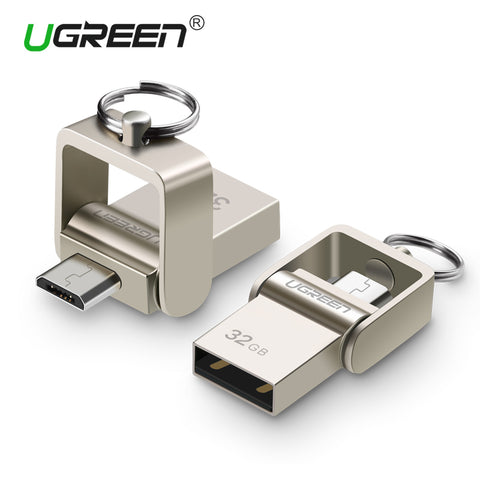Ugreen USB Flash Drive, 64GB Metal OTG Pendrive High Speed USB Memory Stick 32GB pen Drive Real Capacity 16GB USB Flash U disk