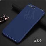 H&A Luxury Back Matte Soft Silicon Case for iPhone 6 Cases 6s Plus 5 5s SE 7 7 Case Full Cover For iPhone 7 7 Plus Phone Cases