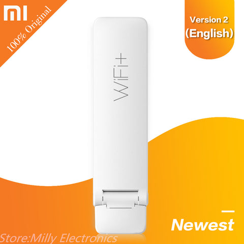 English Xiaomi WIFI Repeater 2 Amplifier Extender 300Mbps Amplificador Wireless Wi-Fi Router Expander Roteador for Mi Router