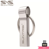 Suntrsi USB Flash Drive 64GB Metal Steel Pen Drive High Speed Pendrive Key Chain USB Stick Flash Drive Memory USB Flash Freeship