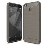 TOMKAS Xiaomi Redmi 4X Case Luxury Slim Soft Silicone Case For Xiaomi Redmi 4X Brushed Carbon Fiber Phone Cover For Redmi 4X