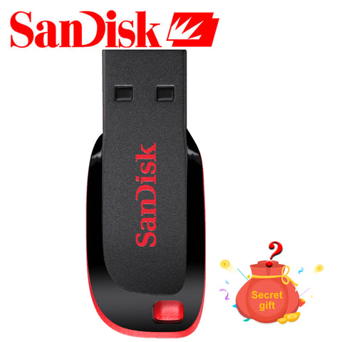 SanDisk Pendrive Cruzer Blade USB 2.0 flash drive CZ50 64gb 32gb 16gb 8gb USB Pen Drive 128G memory stick flash drive