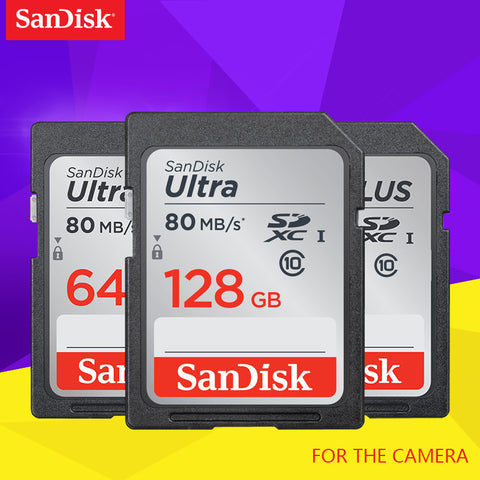 SanDisk Ultra Original SD card 8GB 16GB 32GB SDHC 64GB 128GB 256GB SDXC Class10 Memory Card C10 R80mb/s USH-1 Support for Camera