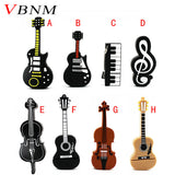 VBNM Music note pen drive  musical instrument usb flash drive pendrive 4GB 8GB 16GB 32GB cartoon memory stick U disk gift