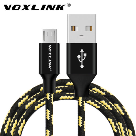 VOXLINK Micro USB Cable Fast Charging Mobile Phone USB Charger Cable 1m 2m 3m Data Sync Cable for Samsung HTC LG Sony Android