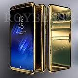 For Samsung Galaxy S8 Case Roybens Luxury Ultra Thin Bling Mirror 360 Full Protection Cover For Galaxy S8 Plus Case 2 in 1 Armor