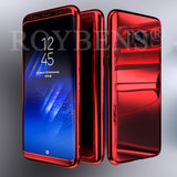 For Samsung Galaxy S8 Case Roybens Luxury Ultra Thin Bling Mirror 360 Full Protection Cover For Galaxy S8 Plus Case 2 in 1 Armor