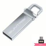 Suntrsi Metal USB Flash Drive 64GB Stain Steel Pendrive Waterproof High Speed Pen Drive 4GB 8GB 16GB 32GB USB Stick Flash Drive