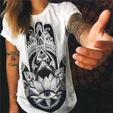 Tshirt 2017 Summer Women Designer Clothing T-shirt Print Punk Rock Fashion Graphic Tees European T Shirt Fashion White Unicorn