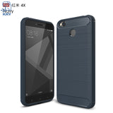 KRY Phone Cases Silicone Soft TPU Business Carbon Phone Cases For Xiaomi Redmi 4X Case Cover For Xiaomi Redmi 4X Case Capa Coque