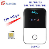 TIANJIE 4G Wifi Router mini router 3G 4G Lte Wireless Portable Pocket wi fi Mobile Hotspot Car Wi-fi Router With Sim Card Slot