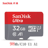 SanDisk Micro SD Card 100MB/s 256GB 128GB 64GB 32GB 16GB U1 Class 10 Memory Card microsd Flash TF Card with Card Adapter