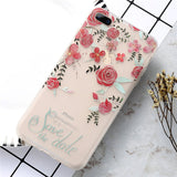 KISSCASE Flower Patterned Case For iPhone 6 6s 7 Plus Cover Soft Silicone Floral Protect Cover For iPhone 5S SE 8 Plus X 10 Capa