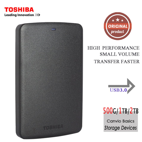 Toshiba Portable External Hard Disk Drive Mobile HDD Canvio Basics USB 3.0 2.5" 1TB 2TB Desktop Laptop Computer PC HDTB320YK3CA