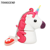Transcend Cartoon rainbow horse usb memory stick personalized gift large capacity 4GB 8GB 16GB 32GB 64GB unicorn USB flash drive