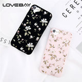 Lovebay Beautiful Flower For iPhone 5 5s SE 6s 7 8 Plus Love Heart Camera Protect Design Soft TPU Phone Case For iPhone 6 Cover