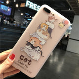 sFor iPhone 6 Case iPhone 7 8 Case Silicone Niceking Cute Cartoon Matte TPU Soft Back Cover Phone Cases For iPhone 6S 6 7 8 Plus