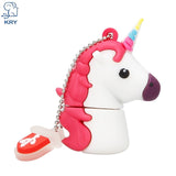 XIWANG New Style Cartoon Unicorn Pen Drive 64gb 32gb usb flash drive cute horse pendrive real capacity 4gb 8gb 16gb memory stick