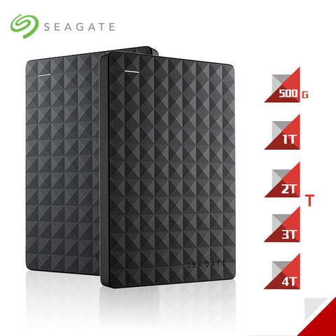 Seagate Expansion HDD Drive Disk 4TB/2TB/1TB/500GB USB 3.0 HDD 2.5" Portable External Hard Drive HDD 1TB Disk for Desktop Laptop