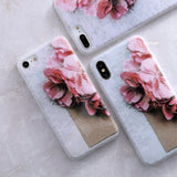 SoCouple For iphone 5s 5 SE 6 6s 8 6/7/8 plus X Granite Scrub Marble Stone image Painted Silicone Phone Case For iphone 7 case