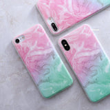 SoCouple For iphone 5s 5 SE 6 6s 8 6/7/8 plus X Granite Scrub Marble Stone image Painted Silicone Phone Case For iphone 7 case