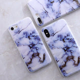 SoCouple For iphone 5s 5 SE 6 6s 8 6/7/8 plus X Granite Scrub Marble Stone image Painted Silicone Phone Case For iphone 7 case