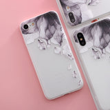 SoCouple Relief TPU case For iphone 7 8 7/8 plus 5 5s SE Case Ultra-thin Scrub Silicone Phone Cases For iphone 6 6S Plus X