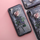 SoCouple Relief TPU case For iphone 7 8 7/8 plus 5 5s SE Case Ultra-thin Scrub Silicone Phone Cases For iphone 6 6S Plus X