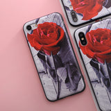 SoCouple Relief TPU case For iphone 7 8 7/8 plus 5 5s SE Case Ultra-thin Scrub Silicone Phone Cases For iphone 6 6S Plus X