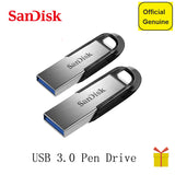 SanDisk USB 3.0 Flash Drive 128gb 64GB 32GB 16GB 150MB/S ULTRA FLAIR Memory Stick Pen Drives Pendrive Flashdisk U Disk for PC