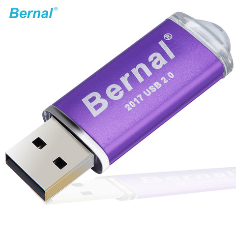 Bernal USB Flash Drive 16gb 32gb 64gb flash memory Metal Pendrive High Speed 2.0 Flash Drive with Key Ring Stick Free Shipping