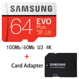 SAMSUNG Micro SD Card 32gb 64gb 16gb 128gb 256gb 100Mb/s Flash Memory Card TF Card with Mini SDHC SDXC Class10  Free Adapter