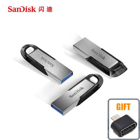 SanDisk USB Flash Drive 16gb 32gb 64gb 128GB  CZ73 150MB/S USB 3.0 ULTRA FLAIR Memory Stick Pen Drives  Flash disk U Disk for PC