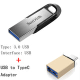 SanDisk USB Flash Drive 16gb 32gb 64gb 128GB  CZ73 150MB/S USB 3.0 ULTRA FLAIR Memory Stick Pen Drives  Flash disk U Disk for PC