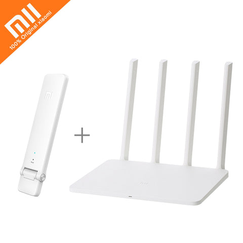 Original Xiaomi Router 3G WiFi Extender Repeater 1167Mbps 2.4G/5GHz Dual Band Wifi 128MB Flash ROM 256MB Memory APP Control