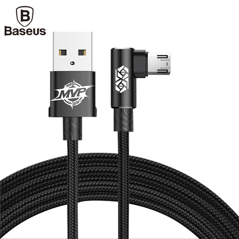 Baseus Reversible Micro USB Cable 2A Fast Charging Data sync Microusb Cable For Samsung Xiaomi Huawei Tablet Android Chargers