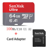 SanDisk Micro SD Card 100MB/s 256GB 128GB 64GB 32GB 16GB U1 Class 10 Memory Card microsd Flash TF Card with Card Adapter