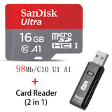 SanDisk Micro SD Card 100MB/s 256GB 128GB 64GB 32GB 16GB U1 Class 10 Memory Card microsd Flash TF Card with Card Adapter