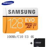 SAMSUNG 100Mb/s Memory Card 128GB 64gb 32gb 256gb Micro SD Card Class10 U3 Microsd Flash TF Card for Phone with SDHC SDXC