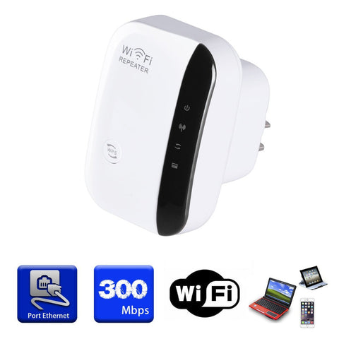 Wireless WiFi Repeater Signal Amplifier 802.11N/B/G Wi-fi Range Extander 300Mbps Signal Boosters Repetidor Wifi Wps Encryption
