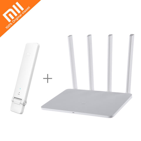 Original Xiaomi mi WIFI Wireless Router 3 English Version 1167Mbps Wi-Fi Repeater 2.4G/5GHz 128MB Dual Band APP Control EU Plug