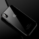 CAFELE Original phone Case for iPhone X 10 Luxury Fashion Transparent TPU Soft plated Mobile Phone Back Shell for iPhone X Case