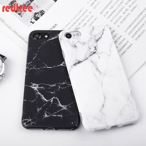 Imd Marble Stone Gel Case for Apple iPhone 7 6s 6 8 Plus 5 5s SE X 10 Cases Black White Soft Tpu Squishy phone Case Cover Coque