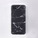 Imd Marble Stone Gel Case for Apple iPhone 7 6s 6 8 Plus 5 5s SE X 10 Cases Black White Soft Tpu Squishy phone Case Cover Coque