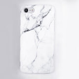 Imd Marble Stone Gel Case for Apple iPhone 7 6s 6 8 Plus 5 5s SE X 10 Cases Black White Soft Tpu Squishy phone Case Cover Coque