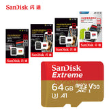 SanDisk 100MB/S 64G Memory Card 256GB 128GB 64GB 32GB 16GB U3/U1 Class 10 Micro SD Card SDXC SDHC microsd Flash TF Card