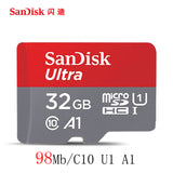 SanDisk 100MB/S 64G Memory Card 256GB 128GB 64GB 32GB 16GB U3/U1 Class 10 Micro SD Card SDXC SDHC microsd Flash TF Card