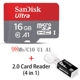 SanDisk 100MB/S 64G Memory Card 256GB 128GB 64GB 32GB 16GB U3/U1 Class 10 Micro SD Card SDXC SDHC microsd Flash TF Card